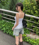 Paul Western Short Denim Shorts