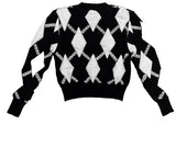 poker argyle knit