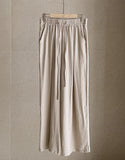 [Two Piece] Wings Frill Wing Blouse Wide Banding Pants