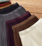 Devella Pleat Banding Long Skirt
