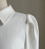 Tiens Puff Shirt Blouse