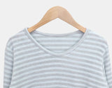 UN UV-Neck Striped Long-Sleeve T-Shirt