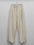 [unisex/FW] Adjust One-Tuck Wool Wide Slacks