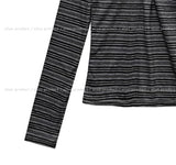 Mono multi-stripe slim hoodie