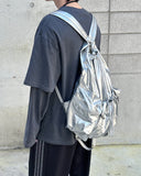 glossy string backpack