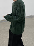 Twist acrylic loose fit knit