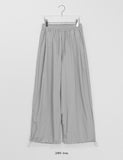 [unisex] Fine Rivet Nylon Banding Wide Pants