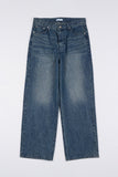 Stripe corduroy denim pants