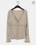 Hoko Lace Ribbed Cardigan