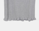 [Adjustable Strap] Genshi Frill Span Strap Long Skirt
