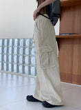 Ond Pigment Pocket Banding Long Wide Cargo Pants