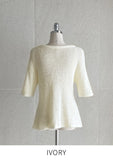Lorella Hachi Flared Short Sleeve Knit