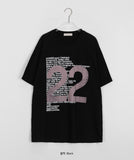 [unisex] Turit Number Printing Over Short Sleeve Tee