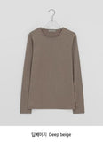 Beltary Color Round Long Sleeve Tee