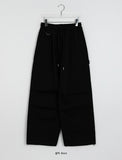 [unisex] Nilla D-ring Banding Carpender String Parachute Pants