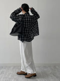 Wrinkle Check Overfit Shirt