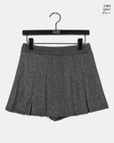 Gob Year-End Look Party Wool Pleated Mini Skirt