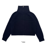 2-WAY KNIT ZIP-UP