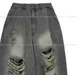 River Dirty Damage Balloon Denim Pants