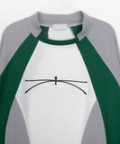 [unisex] Donv Sporty Color Matching Over Long Sleeve Tee