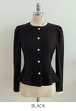 Chelly Pearl Lace Peplum Blouse