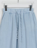 Nenbi banding wide denim pants