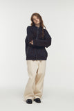 [2-WAY] Java Pattern Zip-Up Knit