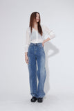half two-tone denim