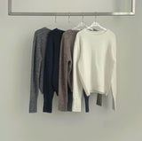 Wool Warmer Button Sleeve Silt Feminine Long Sleeve Knit