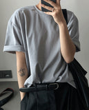 Incision fine round short sleeve tee