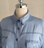 Mirnin Crop Denim Shirt