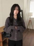 Koyu Collar Pocket Knit Cardigan