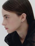 Champagne Full Moon Silver Duo Shine Earrings S