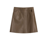 Fox leather round skirt