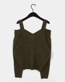Olber loose fit string off shoulder knit