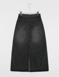 Peuhen Washing Denim Long Skirt