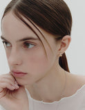 Subni Flow Silver One-Touch Earrings S