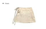 Etsu suede ribbon mini skirt