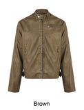 Azen Track Leather Jacket