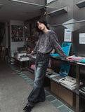 Lorins Velour Round Long Sleeve Tee