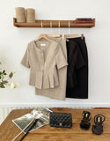Renne Peplum Jacket (Belt Set)