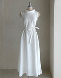 Winned High Neck Satin Sleeveless One Piece (Strap Set)