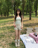 Mots Roll-up Button Shorts
