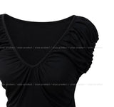 Linz Shirred Strap Short Sleeve