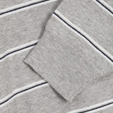Kesio Multi-Stripe Henley Neck Knit