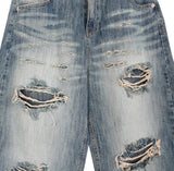 Caen Damaged Wash Denim Pants