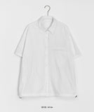 [unisex] Hipom Nylon Over Short Sleeve Shirt