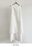 Roselle Layered Wrap Sleeveless Long One Piece