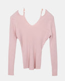 Chiron Slim Strap Off-Shoulder Knit