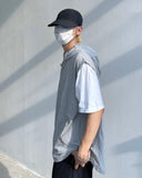 Nylon hooded vest